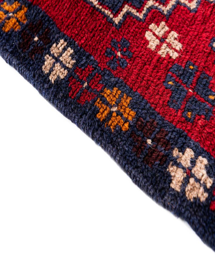 Detail image of  2' 9 x 4' 9  Hand Knotted Balouch Persian Wool Rug