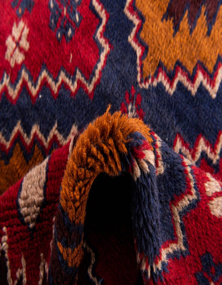 Detail image of  2' 9 x 4' 9  Hand Knotted Balouch Persian Wool Rug