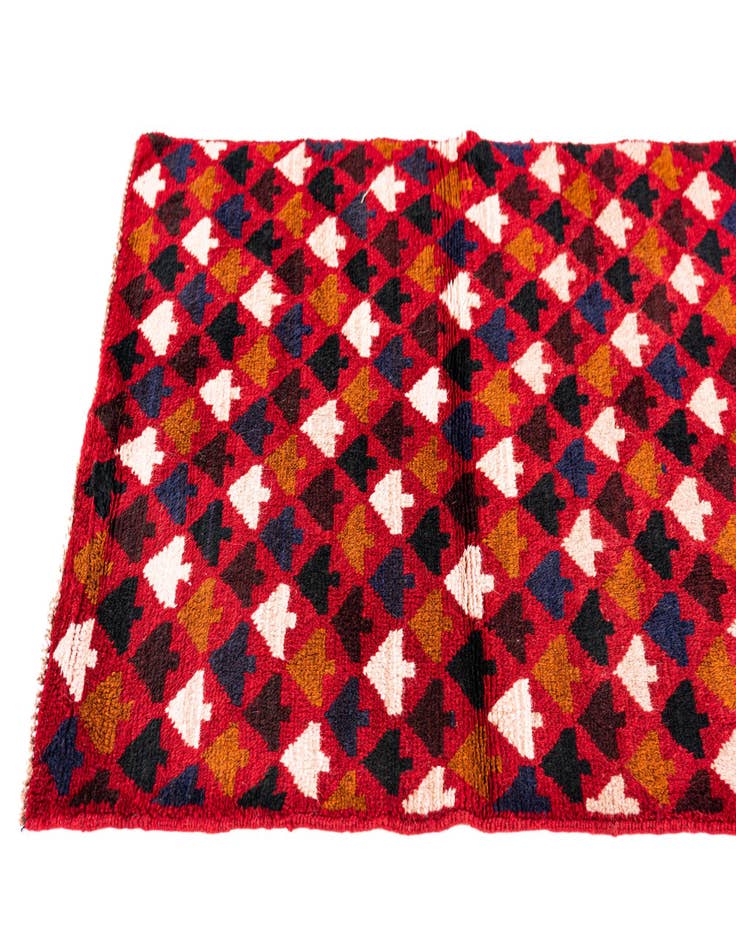 Detail image of  2' 9 x 4' 8  Hand Knotted Balouch Persian Wool Rug