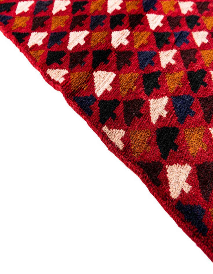 Detail image of  2' 9 x 4' 8  Hand Knotted Balouch Persian Wool Rug