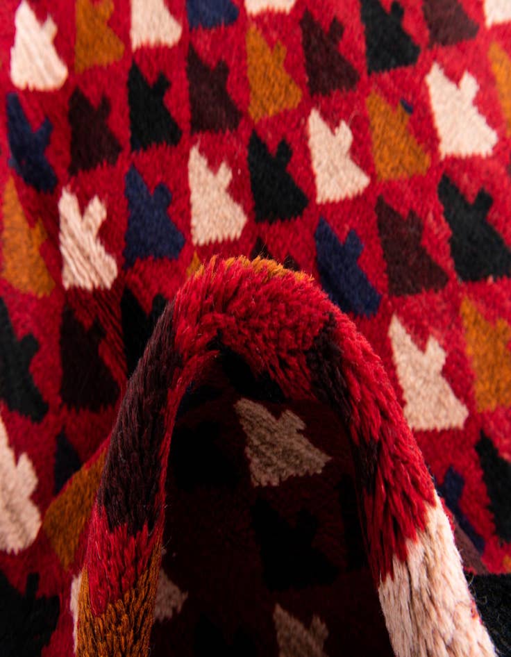 Detail image of  2' 9 x 4' 8  Hand Knotted Balouch Persian Wool Rug