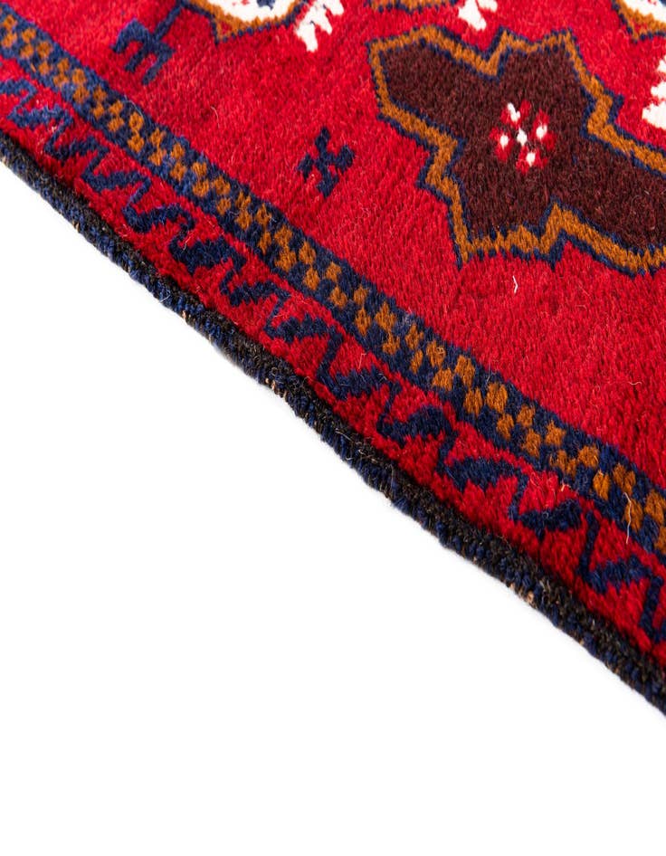 Detail image of  2' 9 x 4' 8  Hand Knotted Balouch Persian Wool Rug