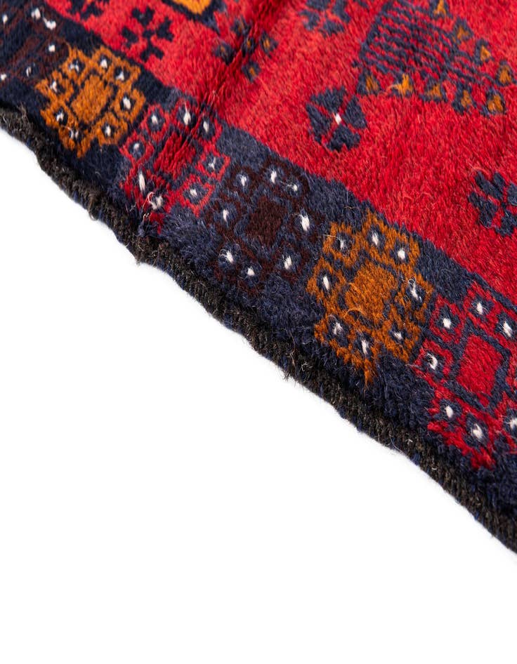 Detail image of  2' 9 x 4' 8  Hand Knotted Balouch Persian Wool Rug