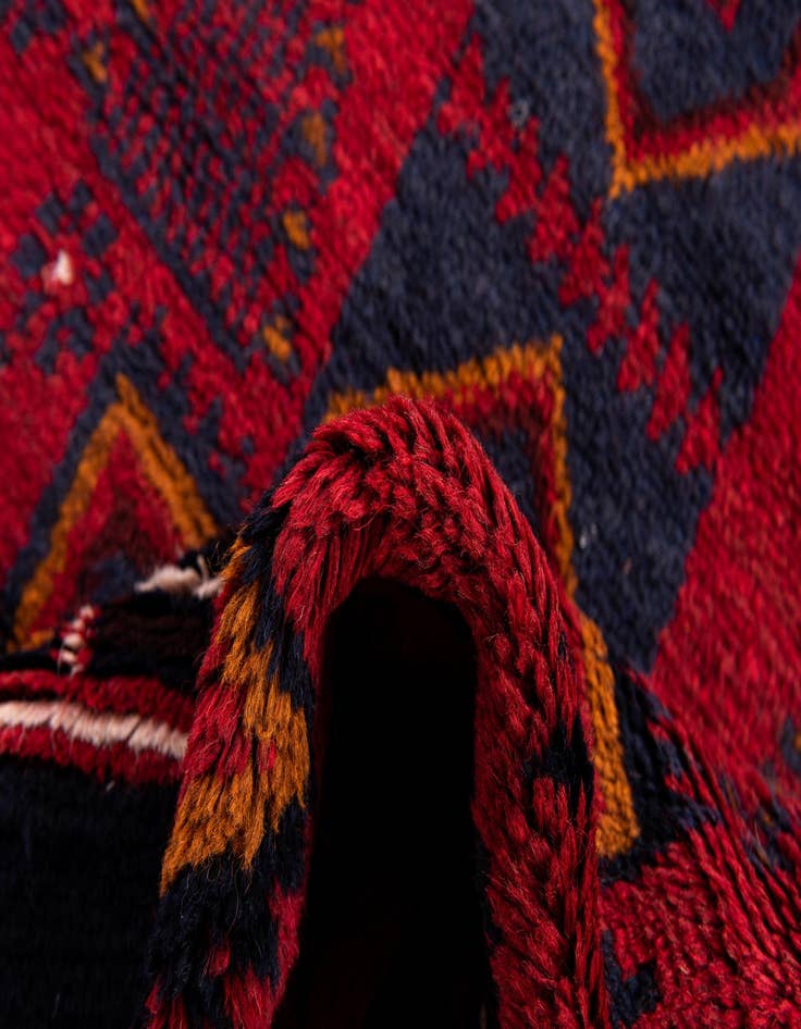 Detail image of  2' 9 x 4' 8  Hand Knotted Balouch Persian Wool Rug