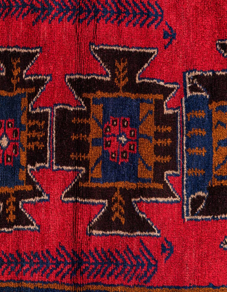 Detail image of  3' x 4' 9  Hand Knotted Balouch Persian Wool Rug