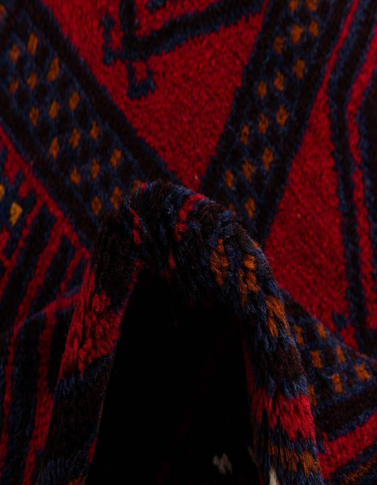 Detail image of  2' 11 x 4' 8  Hand Knotted Balouch Persian Wool Rug