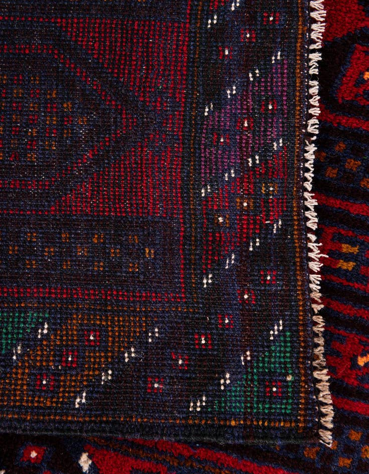 Detail image of  2' 11 x 4' 8  Hand Knotted Balouch Persian Wool Rug