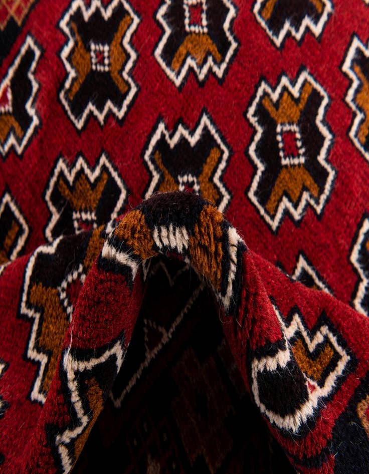Detail image of  2' 10 x 4' 7  Hand Knotted Balouch Persian Wool Rug