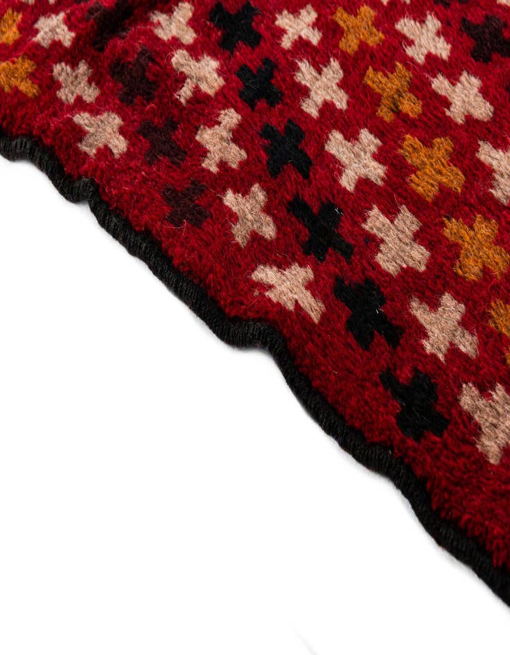 Detail image of  2' 10 x 4' 8  Hand Knotted Balouch Persian Wool Rug