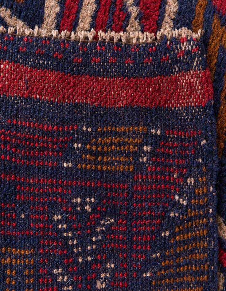 Detail image of  2' 9 x 4' 7  Hand Knotted Balouch Persian Wool Rug