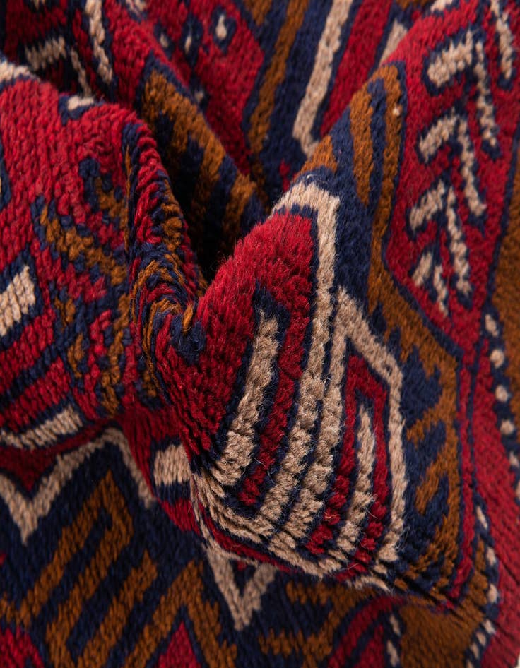 Detail image of  2' 9 x 4' 7  Hand Knotted Balouch Persian Wool Rug