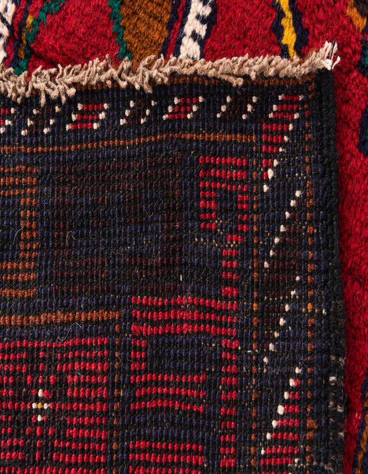 Detail image of  2' 9 x 4' 10  Hand Knotted Balouch Persian Wool Rug