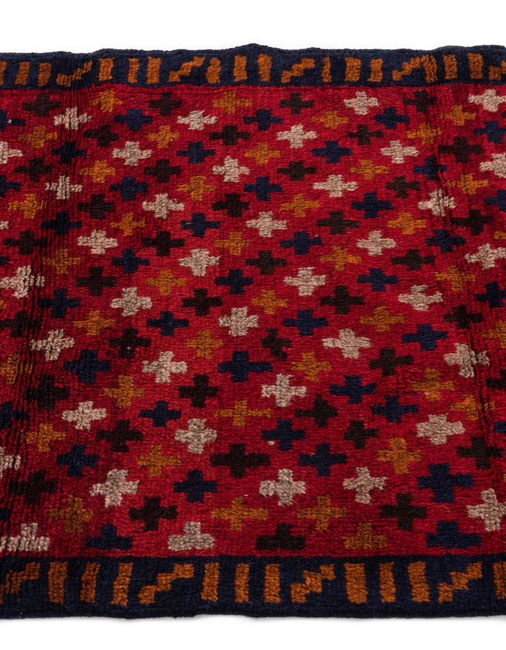 Detail image of  3' x 4' 5  Hand Knotted Balouch Persian Wool Rug