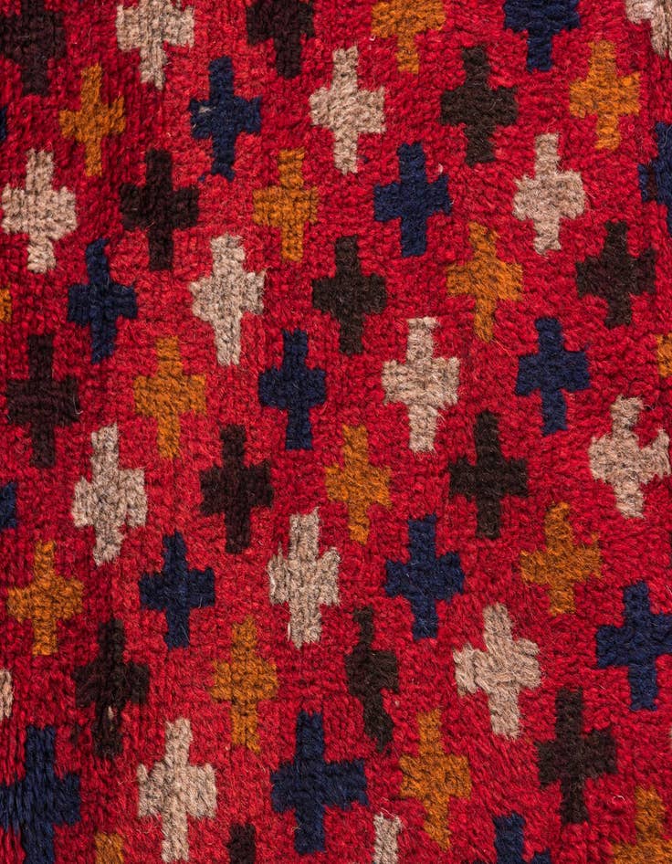 Detail image of  3' x 4' 5  Hand Knotted Balouch Persian Wool Rug