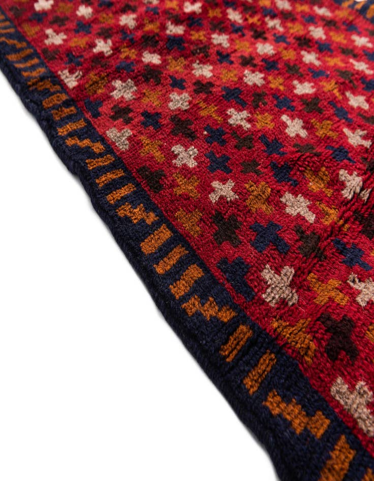 Detail image of  3' x 4' 5  Hand Knotted Balouch Persian Wool Rug