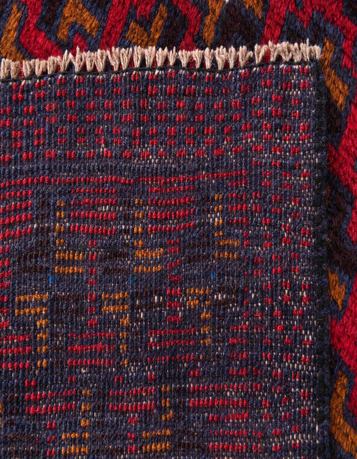 Detail image of  2' 10 x 4' 5  Hand Knotted Balouch Persian Wool Rug