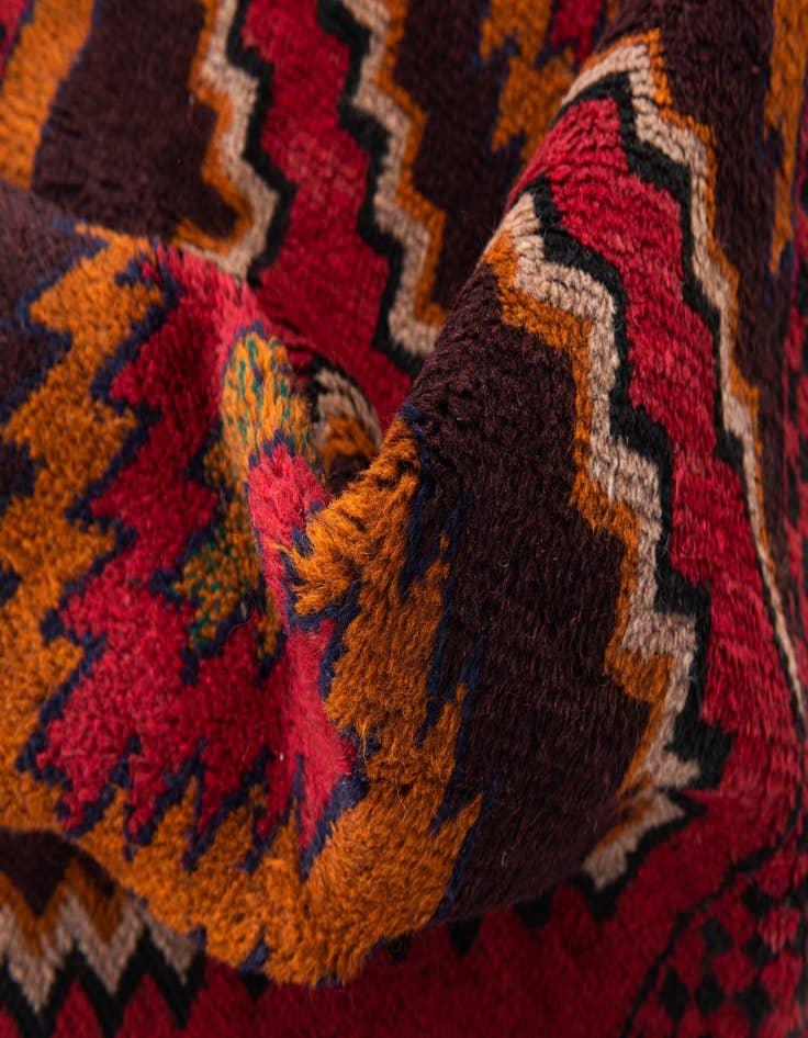 Detail image of  2' 10 x 4' 7  Hand Knotted Balouch Persian Wool Rug