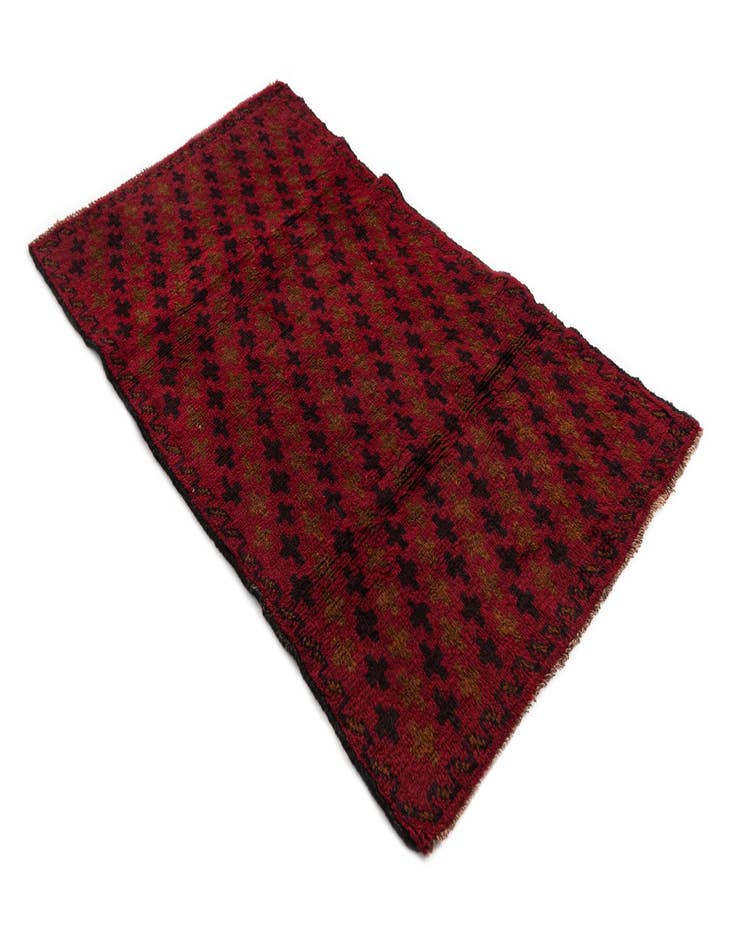 Detail image of  2' 9 x 4' 8  Hand Knotted Balouch Persian Wool Rug