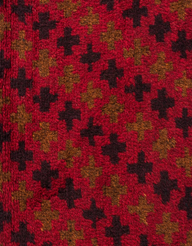 Detail image of  2' 9 x 4' 8  Hand Knotted Balouch Persian Wool Rug