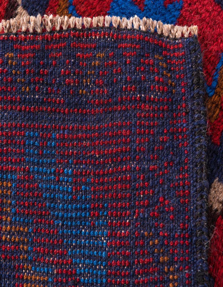 Detail image of  2' 10 x 4' 8  Hand Knotted Balouch Persian Wool Rug