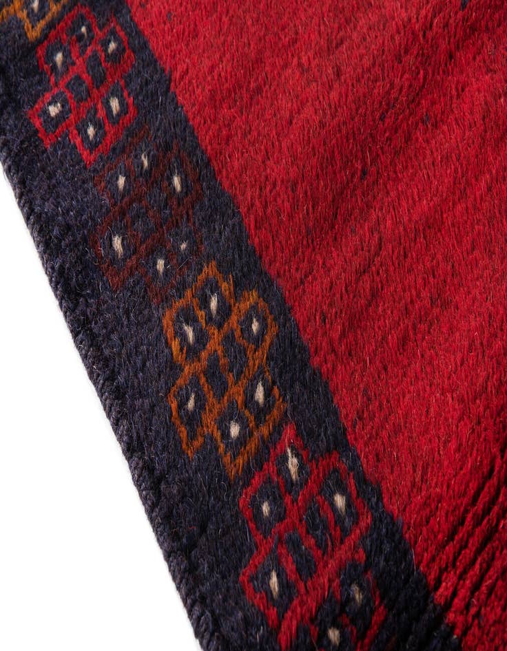 Detail image of  2' 10 x 4' 9  Hand Knotted Balouch Persian Wool Rug