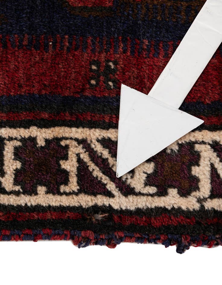 Detail image of  2' 11 x 4' 8  Hand Knotted Balouch Persian Wool Rug