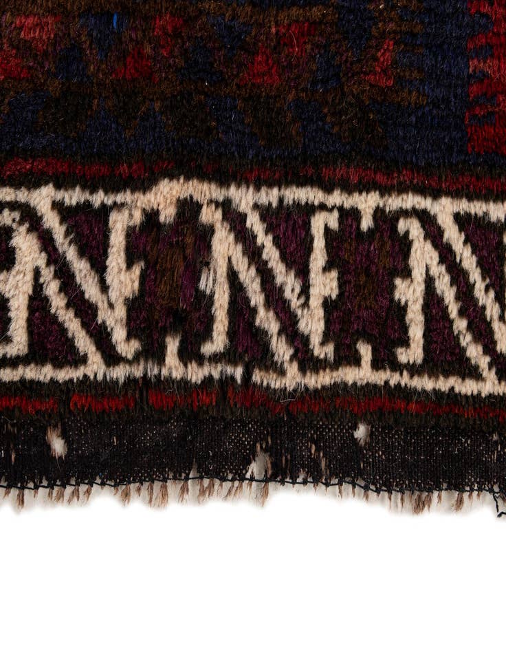 Detail image of  2' 11 x 4' 8  Hand Knotted Balouch Persian Wool Rug