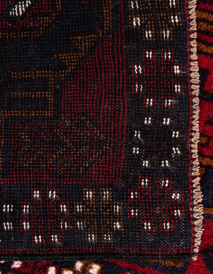 Detail image of  2' 11 x 4' 7  Hand Knotted Balouch Persian Wool Rug