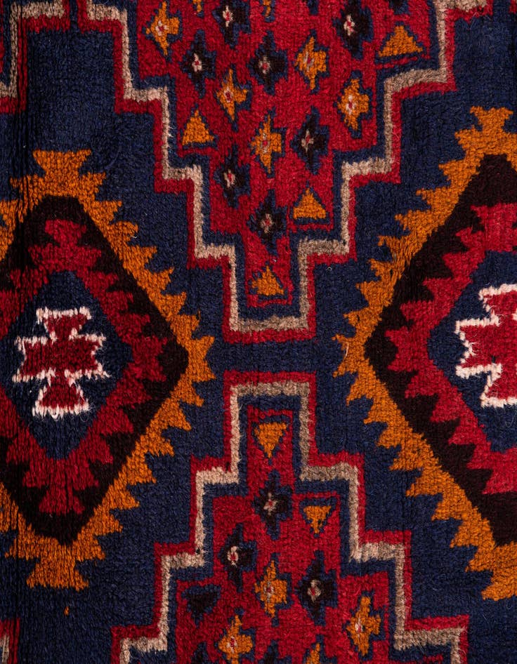 Detail image of  2' 11 x 4' 6  Hand Knotted Balouch Persian Wool Rug
