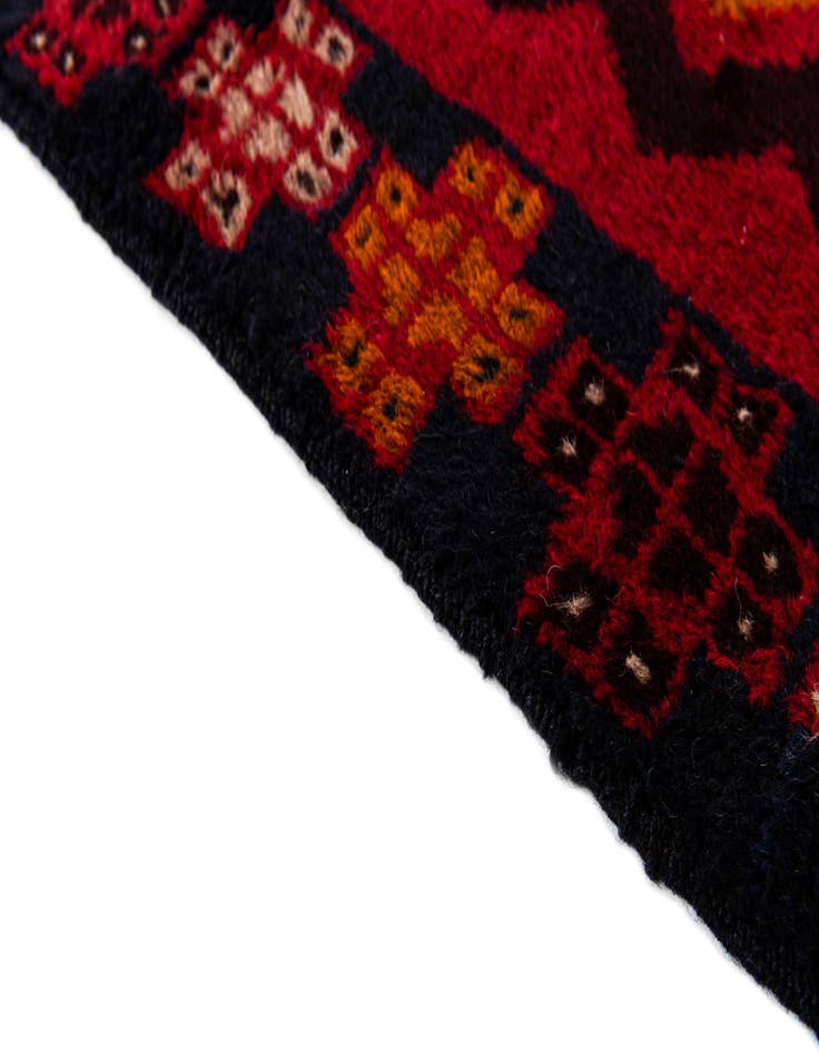 Detail image of  2' 11 x 4' 6  Hand Knotted Balouch Persian Wool Rug