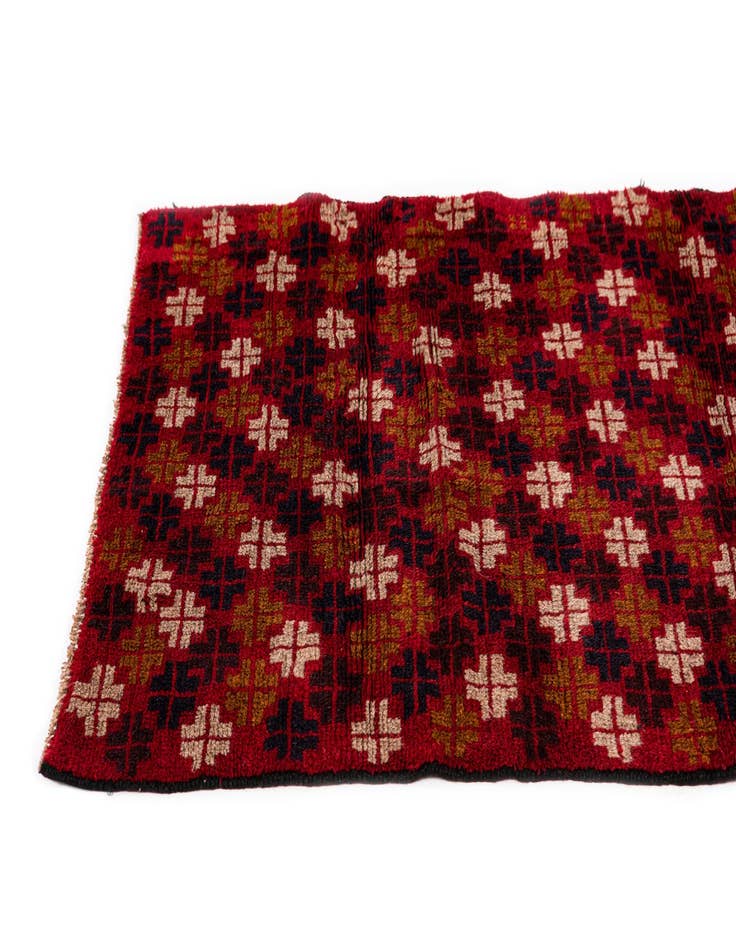 Detail image of  2' 11 x 4' 5  Hand Knotted Balouch Persian Wool Rug