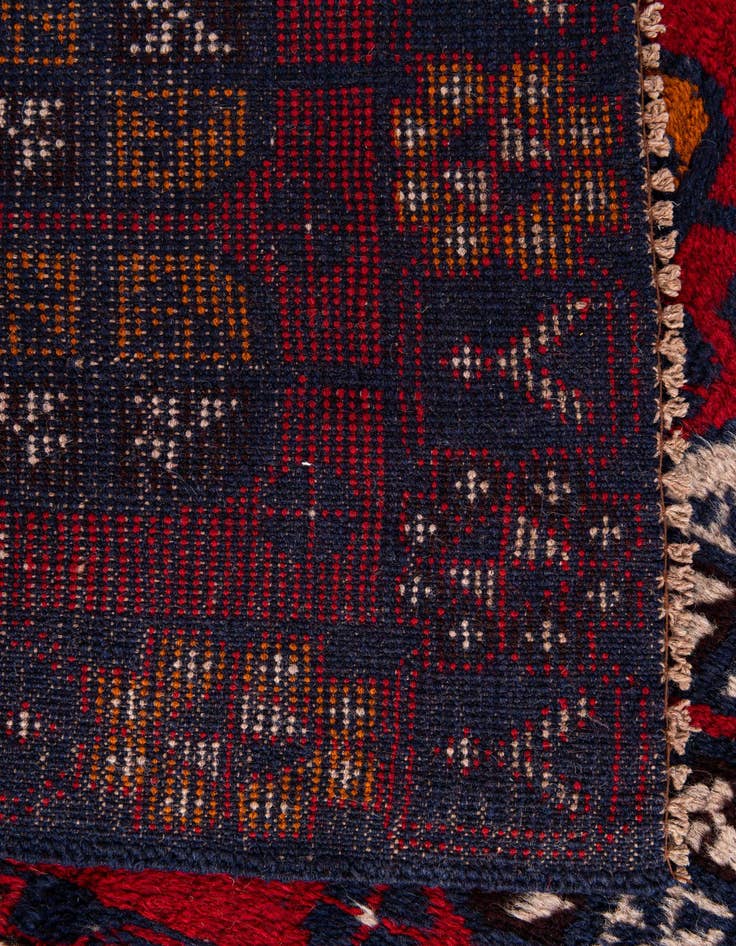 Detail image of  2' 11 x 4' 7  Hand Knotted Balouch Persian Wool Rug