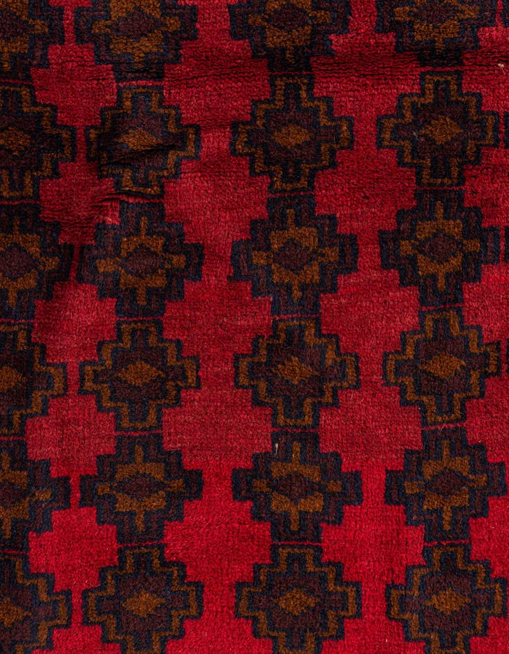 Detail image of  2' 10 x 4' 8  Hand Knotted Balouch Persian Wool Rug