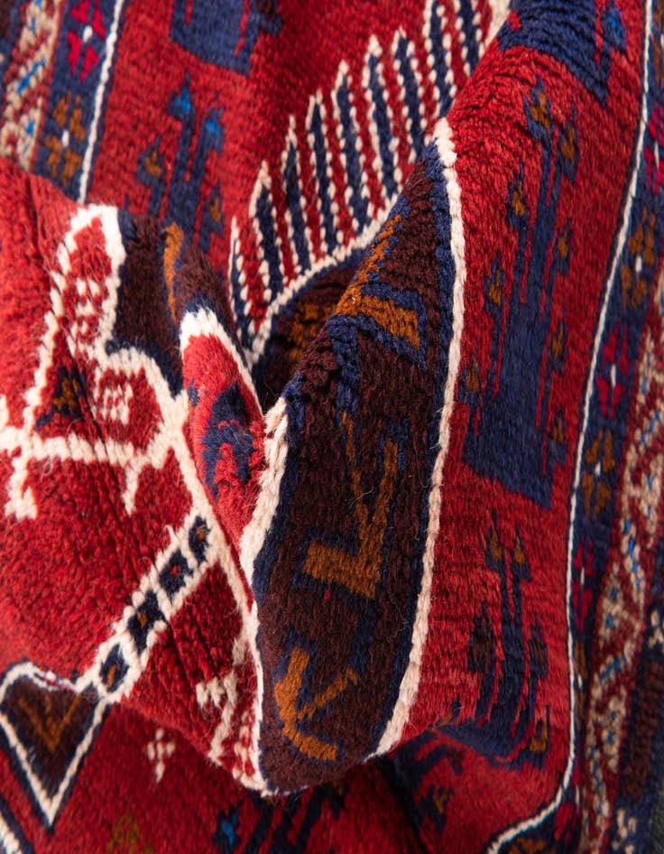 Detail image of  2' 9 x 4' 9  Hand Knotted Balouch Persian Wool Rug