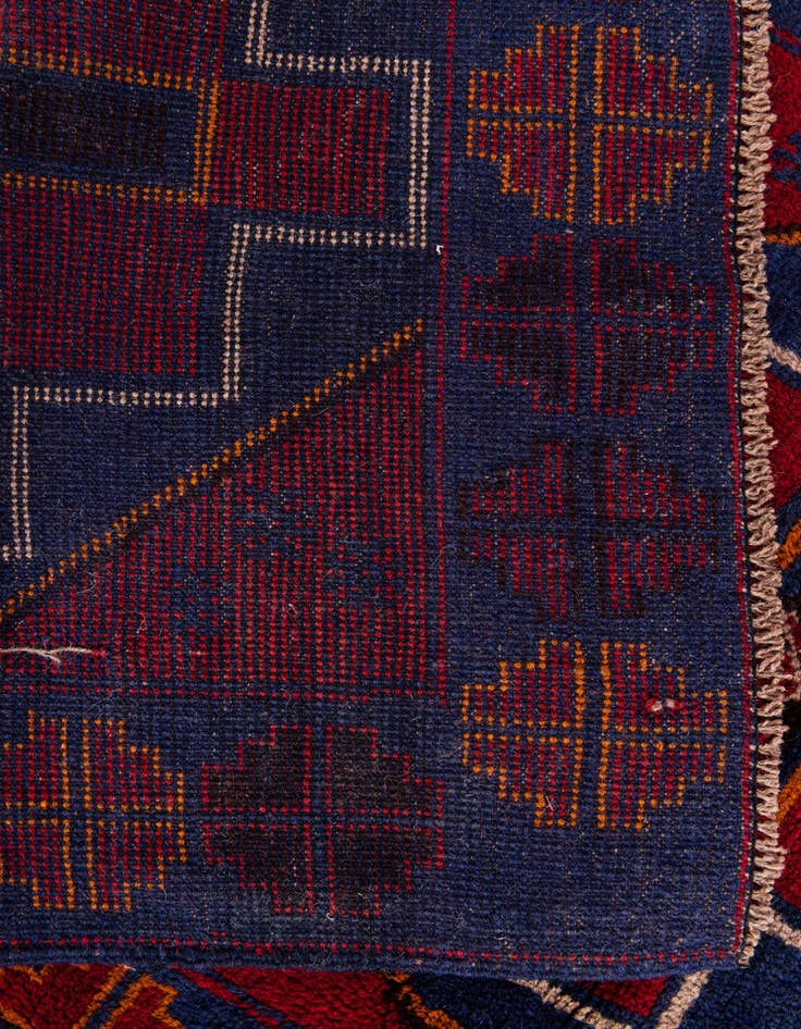 Detail image of  3' x 4' 8  Hand Knotted Balouch Persian Wool Rug