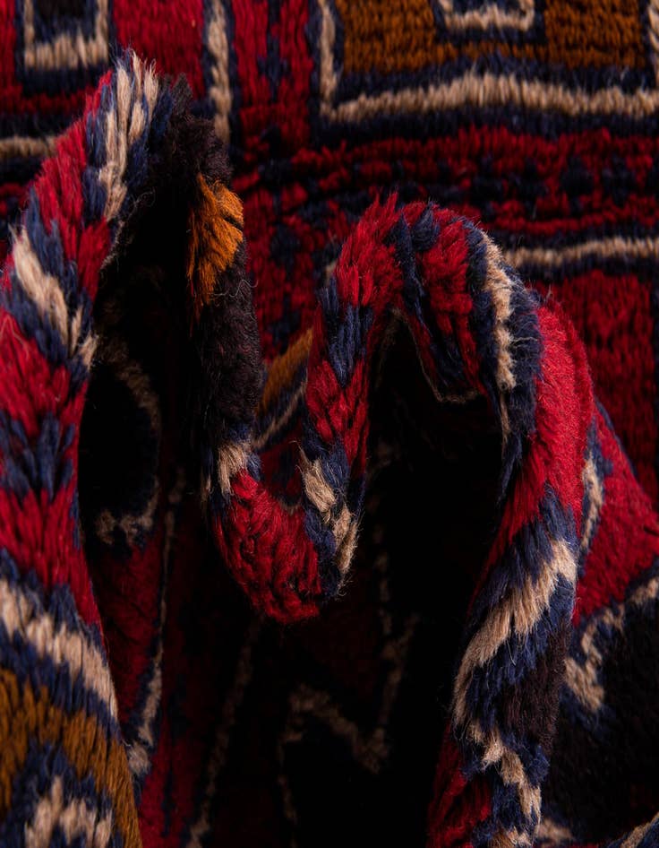 Detail image of  3' x 4' 7  Hand Knotted Balouch Persian Wool Rug