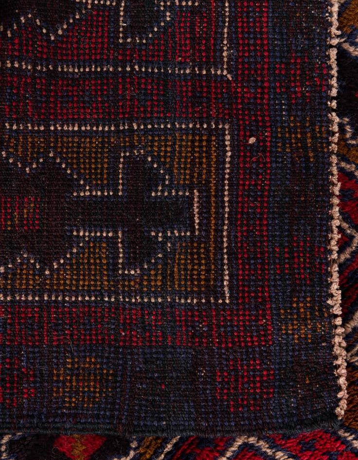 Detail image of  3' x 4' 7  Hand Knotted Balouch Persian Wool Rug