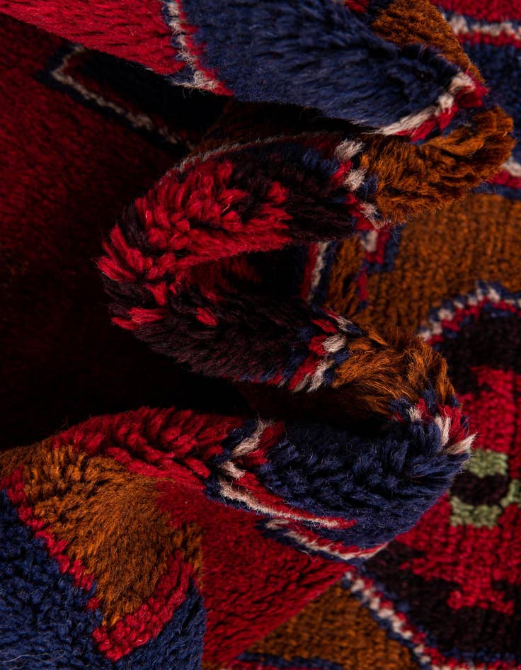 Detail image of 2' 10 x 4' 6 Hand Knotted Balouch Persian Wool Rug