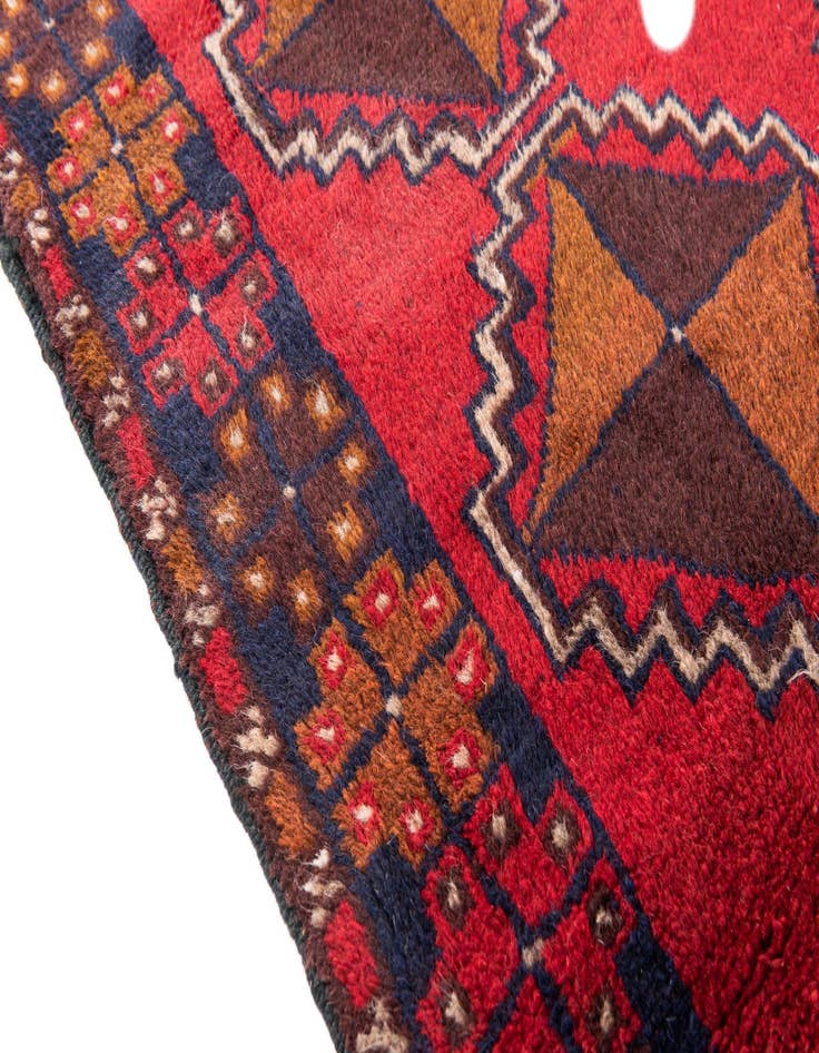 Detail image of  2' 11 x 4' 6  Hand Knotted Balouch Persian Wool Rug