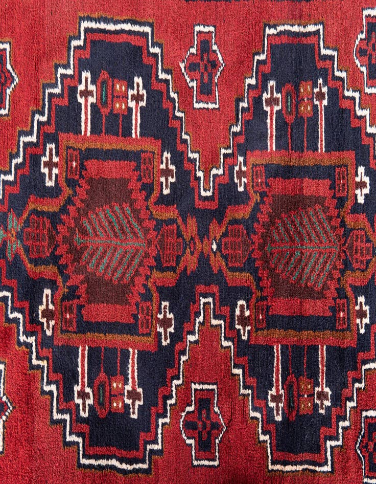 Detail image of  3' x 4' 6  Hand Knotted Balouch Persian Wool Rug
