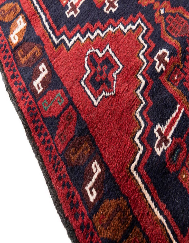 Detail image of  3' x 4' 6  Hand Knotted Balouch Persian Wool Rug