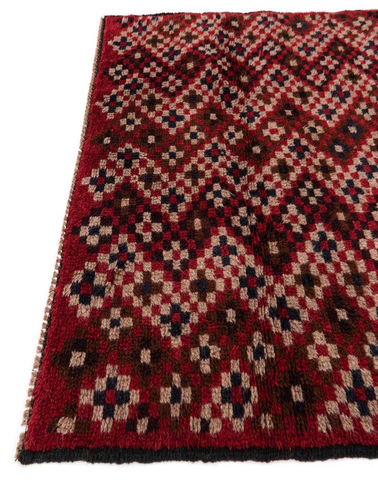Detail image of  3' x 4' 6  Hand Knotted Balouch Persian Wool Rug