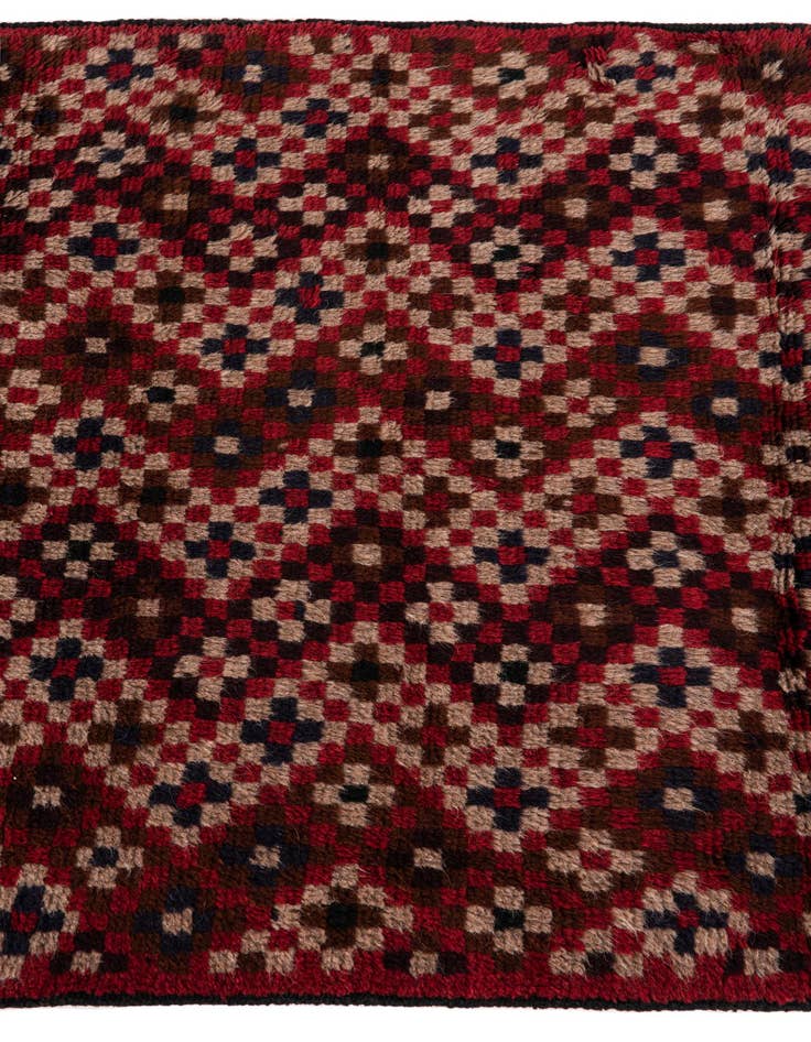 Detail image of  3' x 4' 6  Hand Knotted Balouch Persian Wool Rug