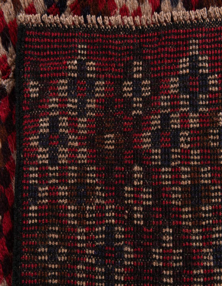 Detail image of  3' x 4' 6  Hand Knotted Balouch Persian Wool Rug