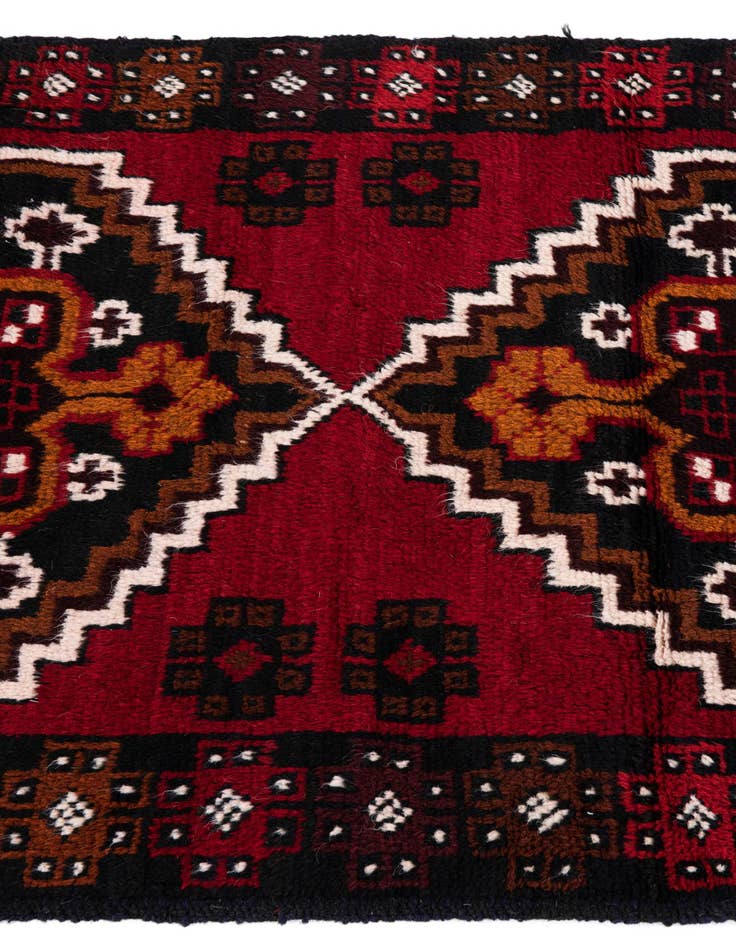 Detail image of  2' 10 x 4' 7  Hand Knotted Balouch Persian Wool Rug