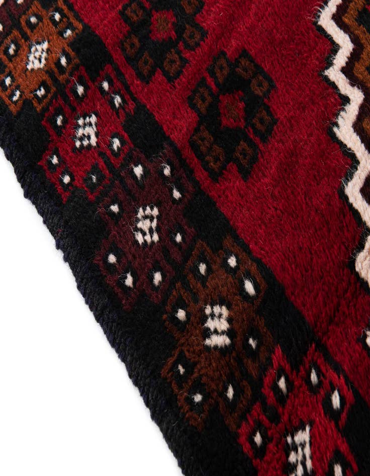 Detail image of  2' 10 x 4' 7  Hand Knotted Balouch Persian Wool Rug