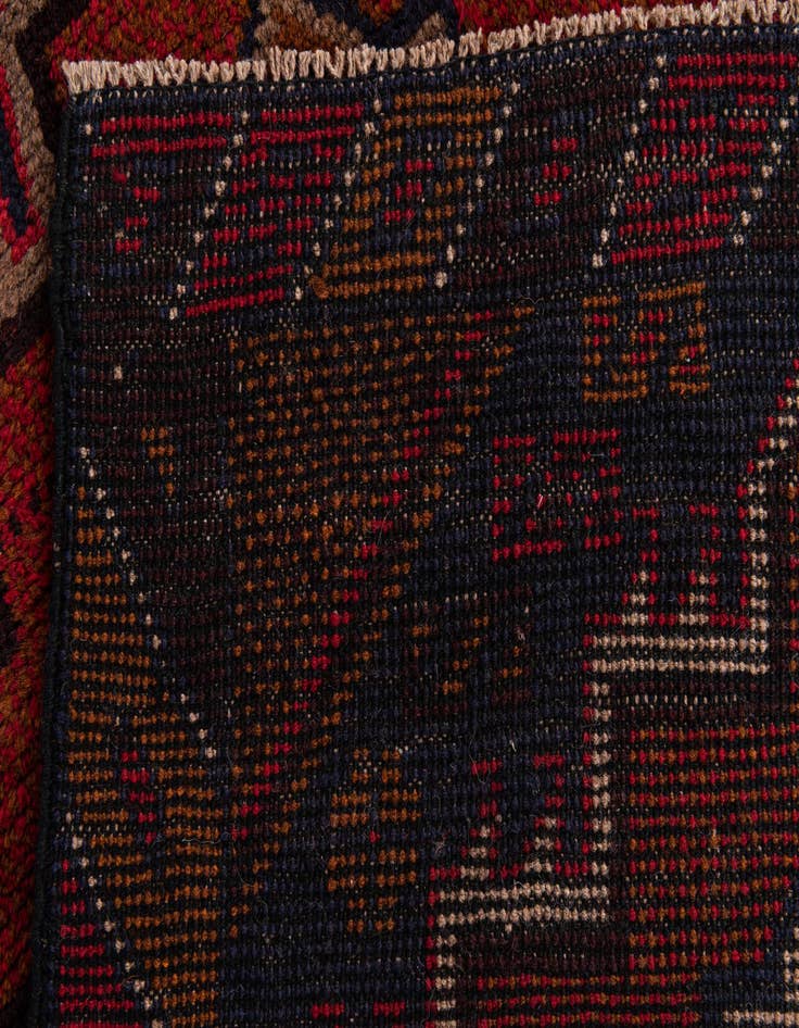 Detail image of  2' 10 x 4' 6  Hand Knotted Balouch Persian Wool Rug