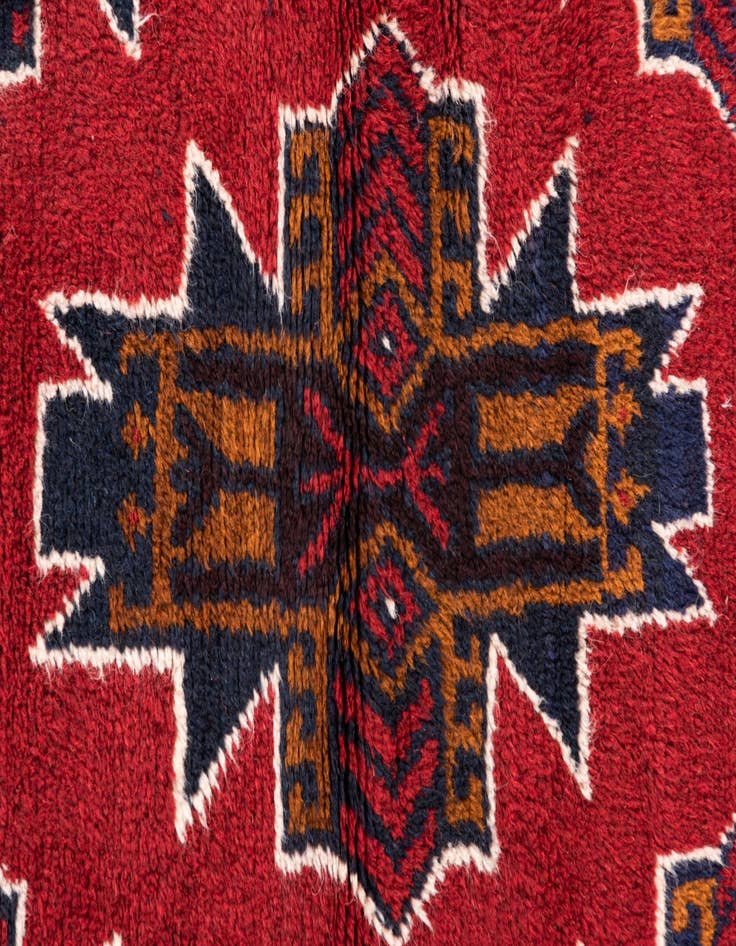 Detail image of  3' x 4' 7  Hand Knotted Balouch Persian Wool Rug