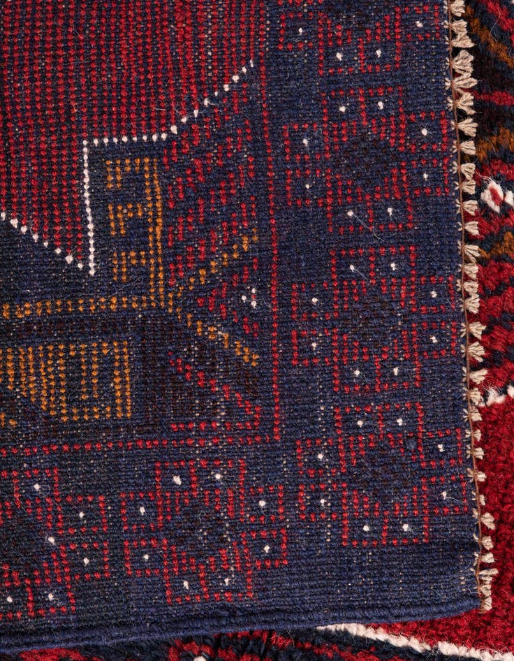 Detail image of  3' x 4' 7  Hand Knotted Balouch Persian Wool Rug