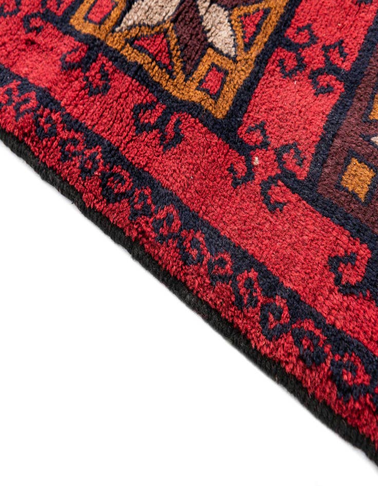 Detail image of  2' 10 x 4' 7  Hand Knotted Balouch Persian Wool Rug